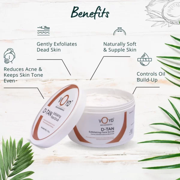 benefits of voyd d tan scrub_