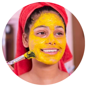 ec-step2 how to use voyd turmeric face pack