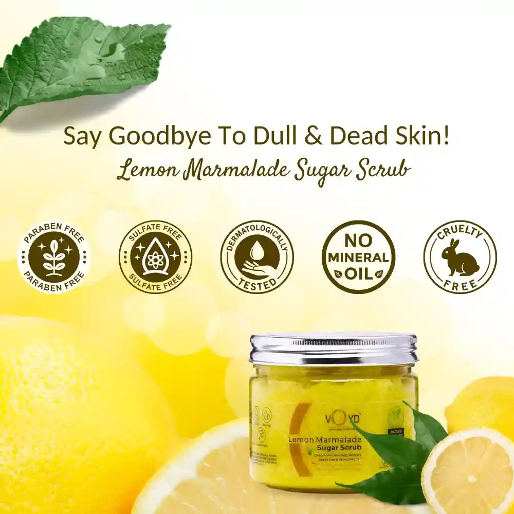 why should you buy voyd lemon marmalade sugar scrub