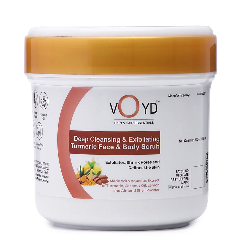 voyd turmeric face and body scrub​